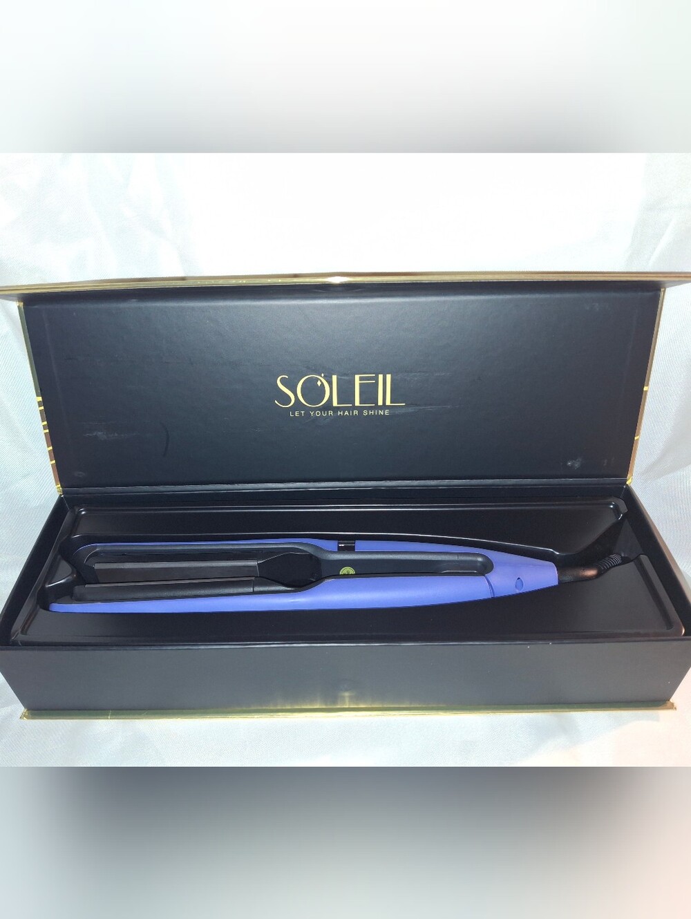 Brand New Soleil Dynamic Styler Ceramic Flat Iron - Matte Cobalt Blue Edition